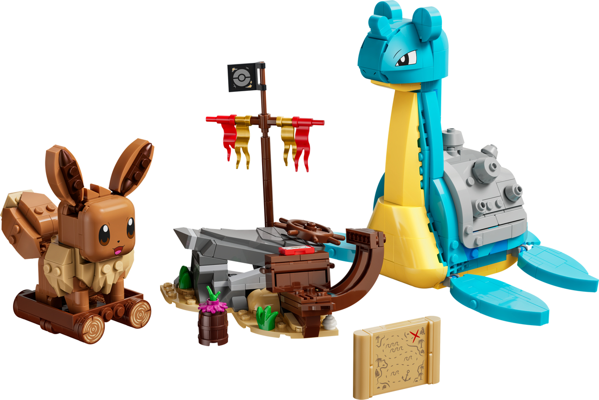 Zestaw LEGO Eevee and Lapras's Treasure Hunt