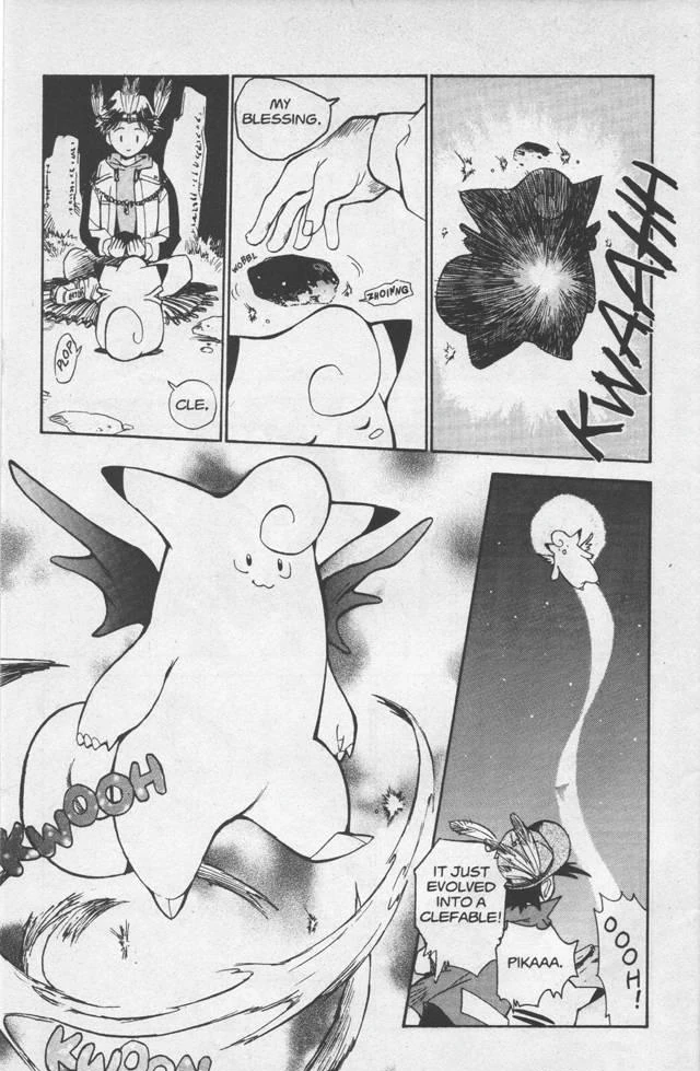 Czarno-biała plansza rozdziału ETP003 serii The Electric Tale of Pikachu