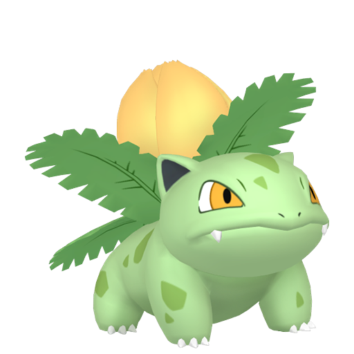 Ivysaur — duży render postaci w wariancie shiny