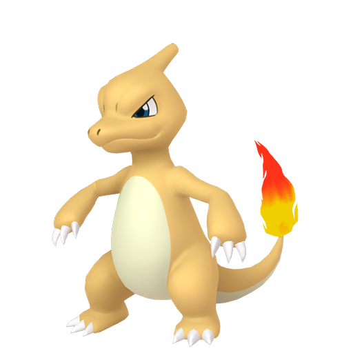 Charmeleon — duży render postaci w wariancie shiny