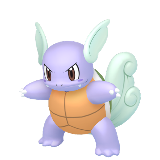 Wartortle — duży render postaci w wariancie shiny