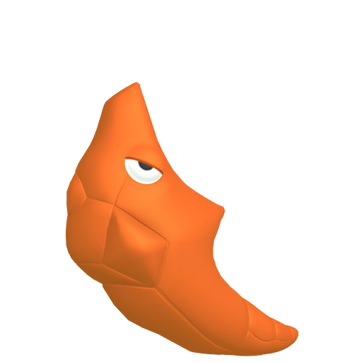 Metapod — duży render postaci w wariancie shiny