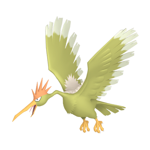 Fearow — duży render postaci w wariancie shiny