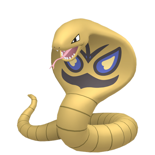 Arbok — duży render postaci w wariancie shiny