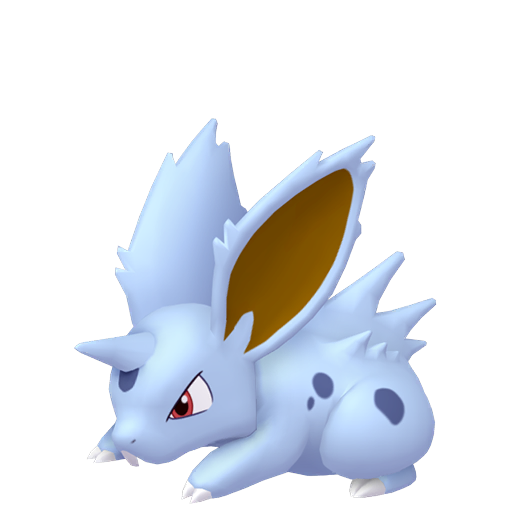 Nidoran♂ — duży render postaci w wariancie shiny