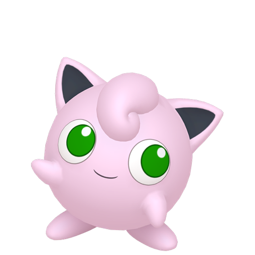 Jigglypuff — duży render postaci w wariancie shiny