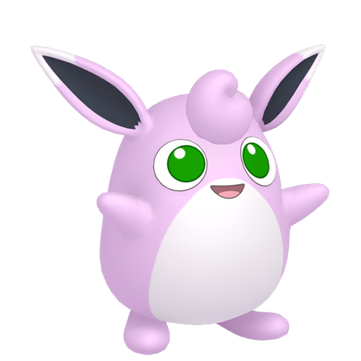 Wigglytuff — duży render postaci w wariancie shiny