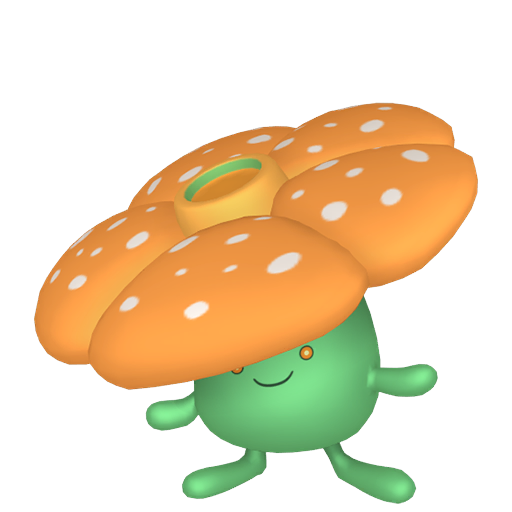 Vileplume — duży render postaci w wariancie shiny