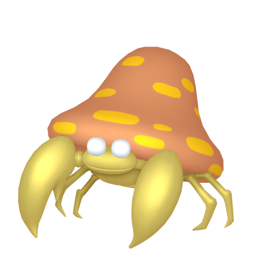 Parasect — duży render postaci w wariancie shiny