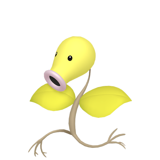 Bellsprout — duży render postaci w wariancie shiny