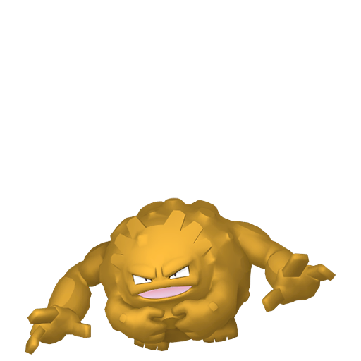 Graveler — duży render postaci w wariancie shiny