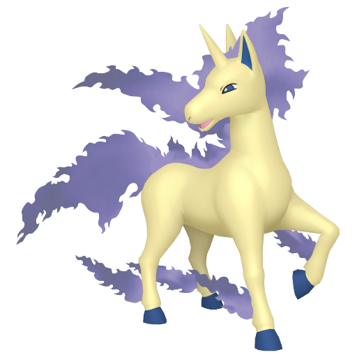 Rapidash — duży render postaci w wariancie shiny
