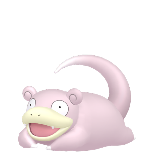 Slowpoke — duży render postaci w wariancie shiny