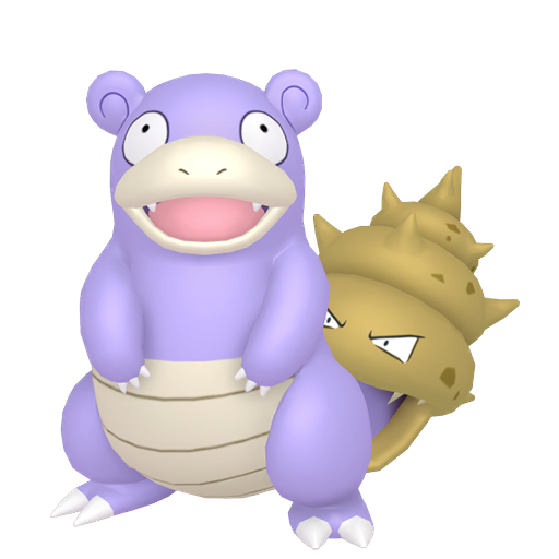 Slowbro — duży render postaci w wariancie shiny
