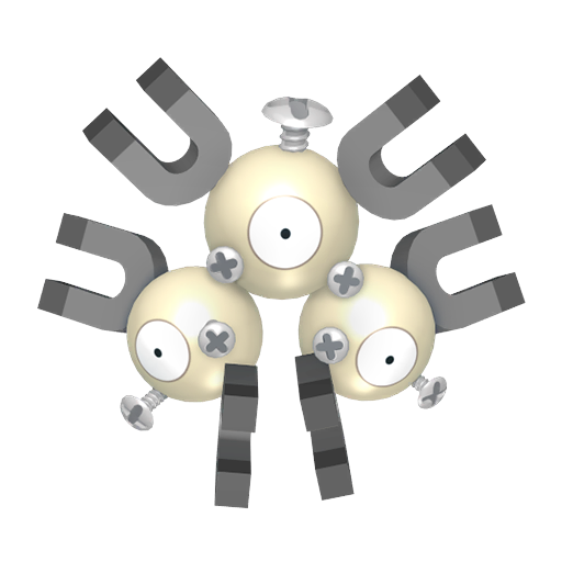 Magneton — duży render postaci w wariancie shiny