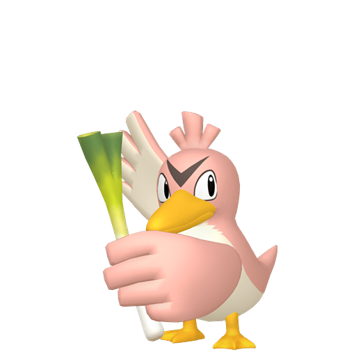 Farfetchd — duży render postaci w wariancie shiny