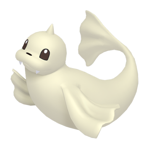 Dewgong — duży render postaci w wariancie shiny