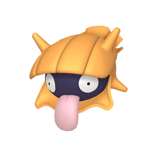 Shellder — duży render postaci w wariancie shiny