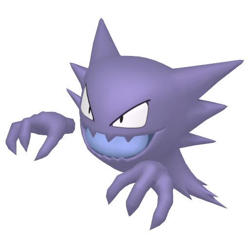 Haunter — duży render postaci w wariancie shiny