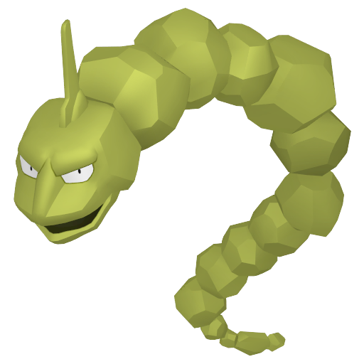 Onix — duży render postaci w wariancie shiny