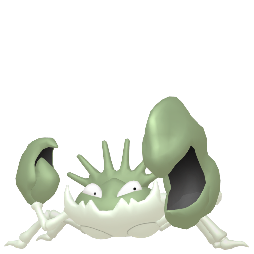 Kingler — duży render postaci w wariancie shiny
