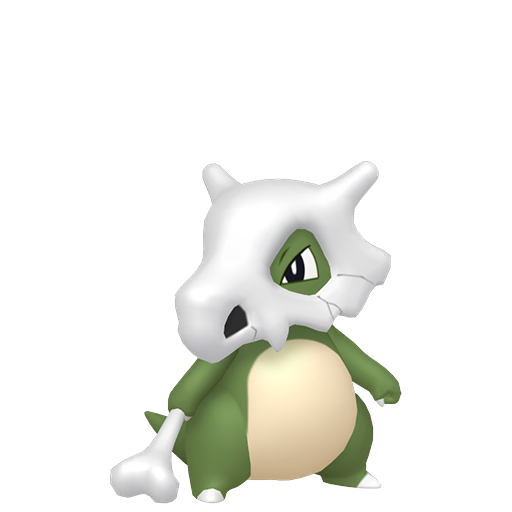 Cubone — duży render postaci w wariancie shiny