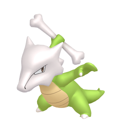 Marowak — duży render postaci w wariancie shiny