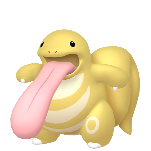 Lickitung — duży render postaci w wariancie shiny