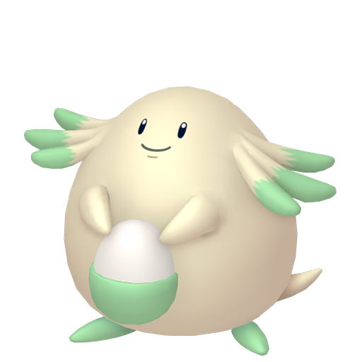 Chansey — duży render postaci w wariancie shiny