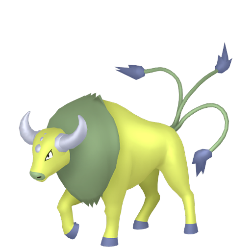 Tauros — duży render postaci w wariancie shiny