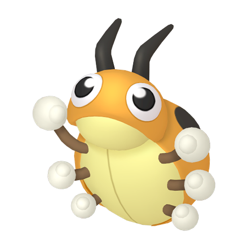 Ledyba — duży render postaci w wariancie shiny