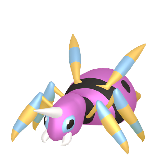 Ariados — duży render postaci w wariancie shiny