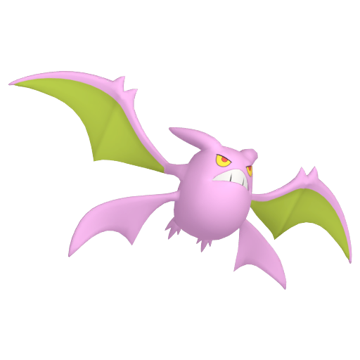 Crobat — duży render postaci w wariancie shiny