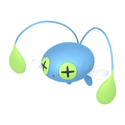 Chinchou — duży render postaci w wariancie shiny