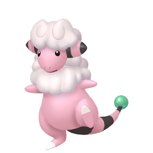Flaaffy — duży render postaci w wariancie shiny