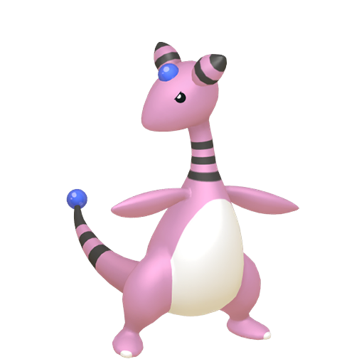 Ampharos — duży render postaci w wariancie shiny