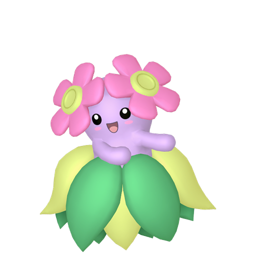 Bellossom — duży render postaci w wariancie shiny