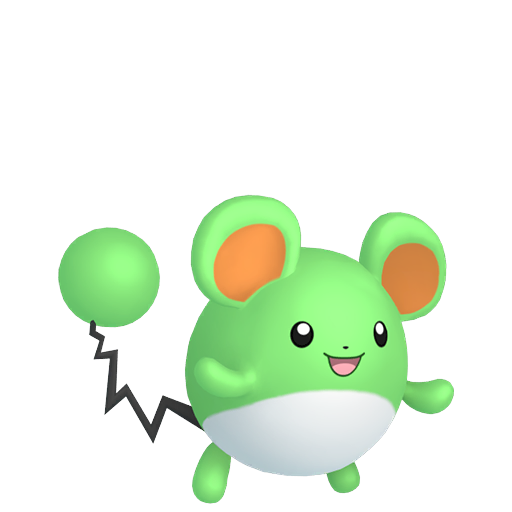 Marill — duży render postaci w wariancie shiny