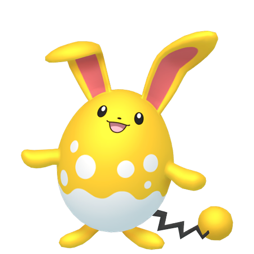 Azumarill — duży render postaci w wariancie shiny