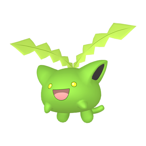 Hoppip — duży render postaci w wariancie shiny