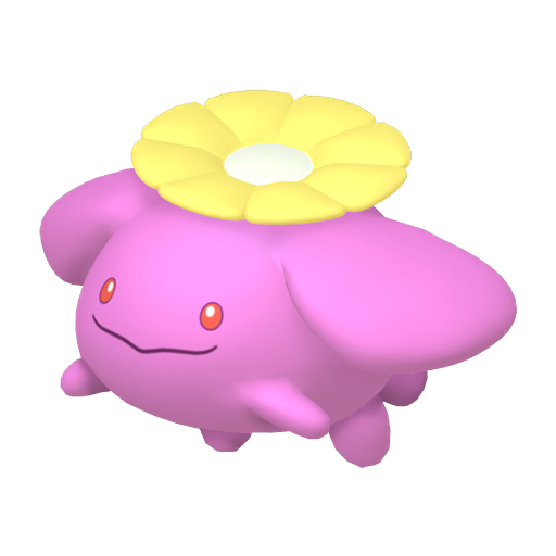 Skiploom — duży render postaci w wariancie shiny
