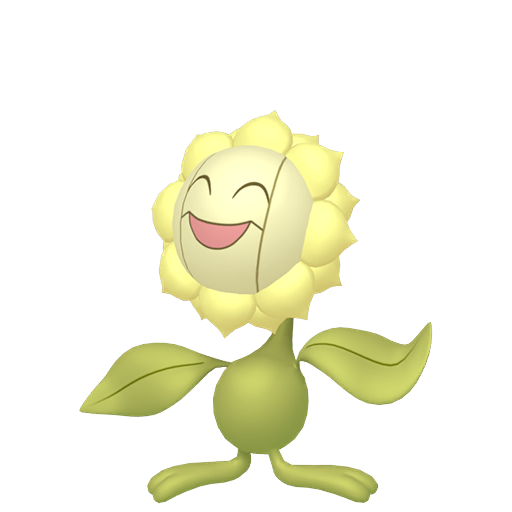 Sunflora — duży render postaci w wariancie shiny