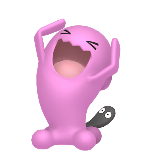 Wobbuffet — duży render postaci w wariancie shiny