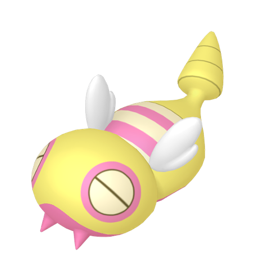 Dunsparce — duży render postaci w wariancie shiny