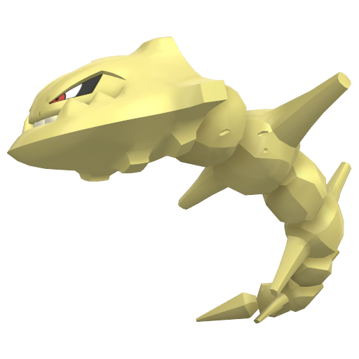 Steelix — duży render postaci w wariancie shiny