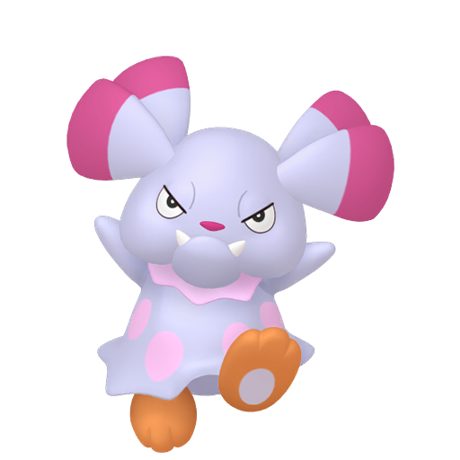 Snubbull — duży render postaci w wariancie shiny