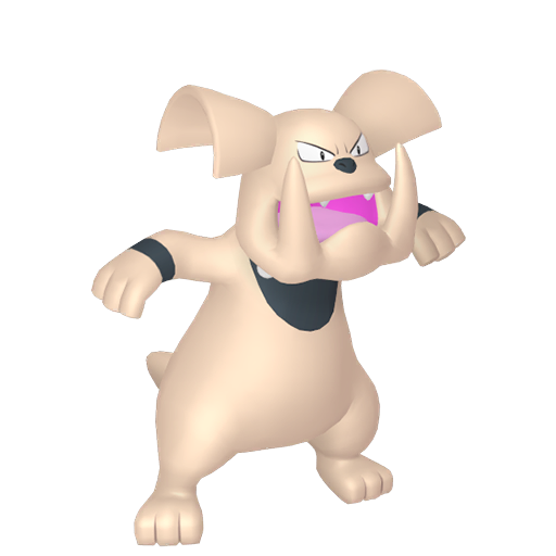 Granbull — duży render postaci w wariancie shiny