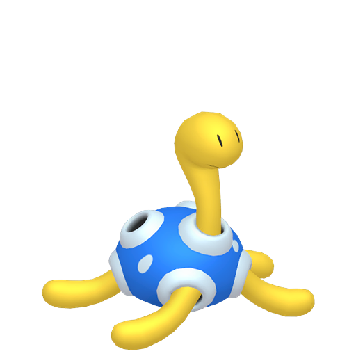 Shuckle — duży render postaci w wariancie shiny