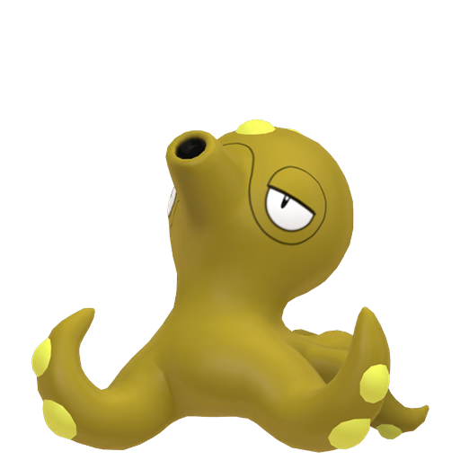 Octillery — duży render postaci w wariancie shiny