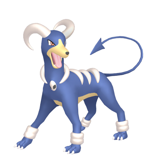 Houndoom — duży render postaci w wariancie shiny